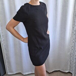34. Forever 21 Black Short Sleeve Relaxed Fit Classic Black Mini Dress